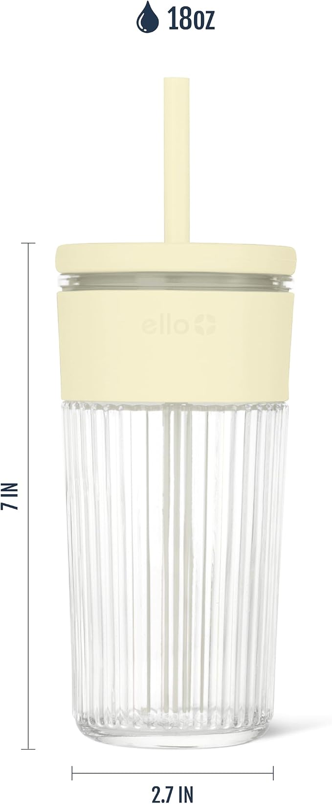 Ello Ava 18oz Glass Tumbler - Image 4