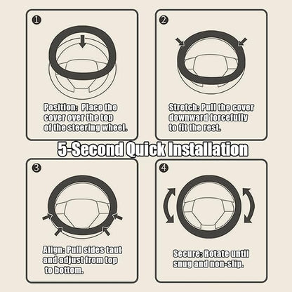 Christian Trust in God Car Steering Wheel Cover - Image 7