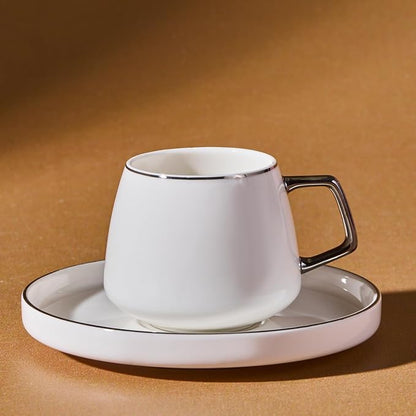 KARACA Saturn Platin Turkish Coffee Cup Set of 6, Arabic Coffee & Espresso - Image 4