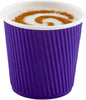Restaurantware Ripple Wall Coffee Cups 500 Count 4 Ounce Insulated Royal Purple by Restaurantware