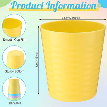 Eccliy 36 Pcs Kids Cups Bulk, 8 oz Plastic Toddler Drinking Cups Unbreakable - Image 3