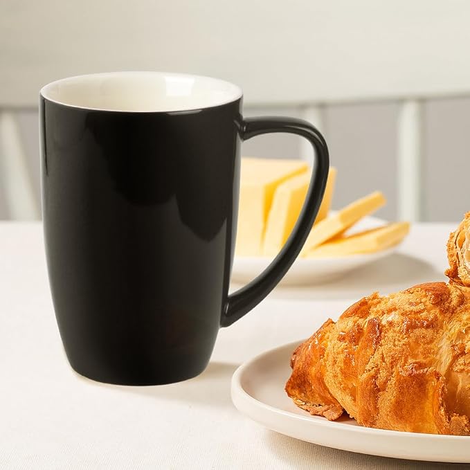 homEdge Porcelain Mug Set, 16 Ounces Cup - Image 4