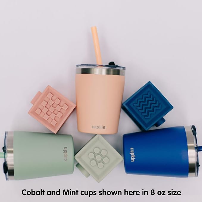 CUPKIN Sippy Cup for 1 Year Old, The Original Stackable 8 oz Stainless Steel - Image 9