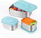 3 CUP+1 CUP Stainless Steel Lunch Snack Containers Set | Leak Proof 304 by Tanjiae