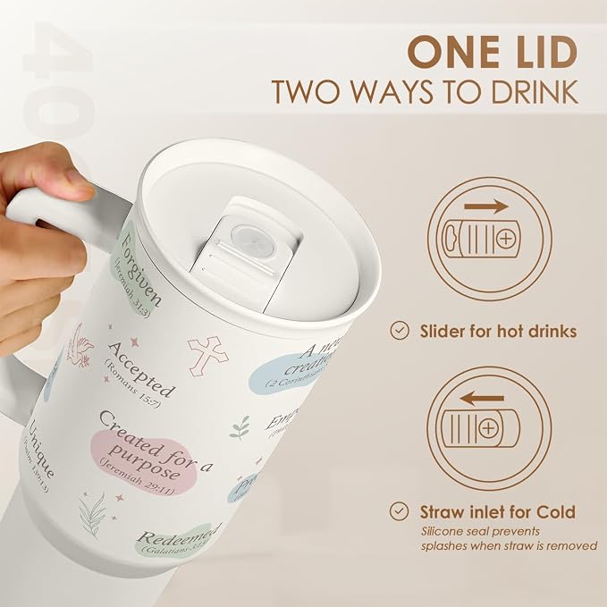 SANDJEST Christian Gift for Women – Inspiration Insulated Stainless Steel - Image 4
