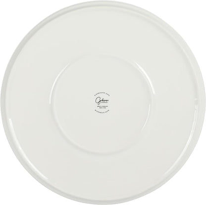 Gibson Home Rothernberg 18-Piece Stackable Porcelain Dinnerware Set, Service - Image 8