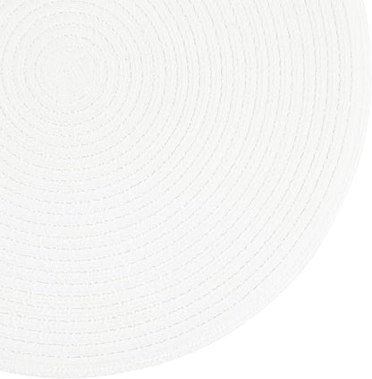 SHACOS Round Braided Placemats Set of 4 Washable Round Table Mats - Image 7