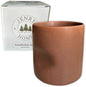 Handleless Ceramic Mug, Hand-Painted, 11 oz, Soft Brown by Unknown