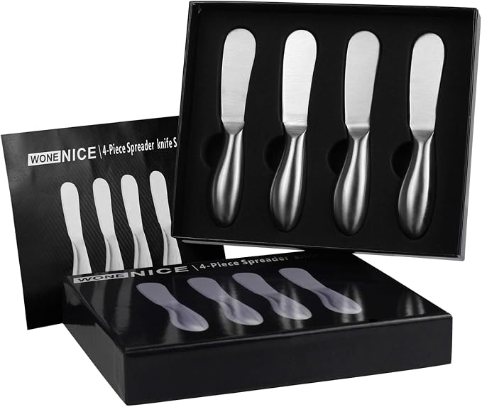 WoneNice 4 pcs Spreader Knife Set, Gift - Image 7