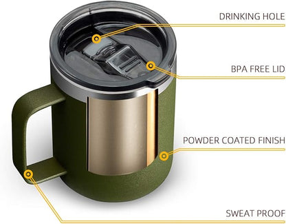 12 oz Insulated Travel Coffee Mug - Image 4