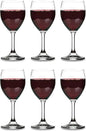 Vikko Wine Glasses, 15 Ounce Wine Glass, Set of 6 Stemmed Glasses for Red and White Wine, Thick and Durable Wine Glasses, Dishwasher Safe, Great Wedding, Holiday, Housewarming Gift