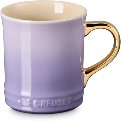 Le Creuset Stoneware Vancouver Mug, 14 oz., Provence/Gold Metallic Handle by LeCreuset