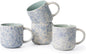 MONITO 12 OZ Coffee Mugs Set of 4, Ceramic Coffee Mugs, Modern Coffee Mugs Set by MONITO