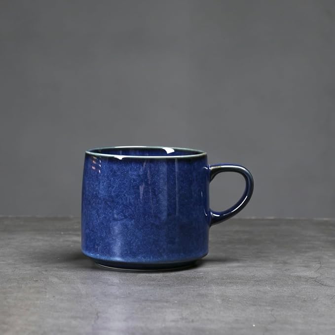 12oz Minimalistic Ceramic Pottery Coffee Mug, earthen Tea Mug - Image 4