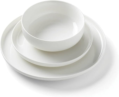Oneida 899204 24 Seven White 18-Piece Dinnerware Set, Service For 6