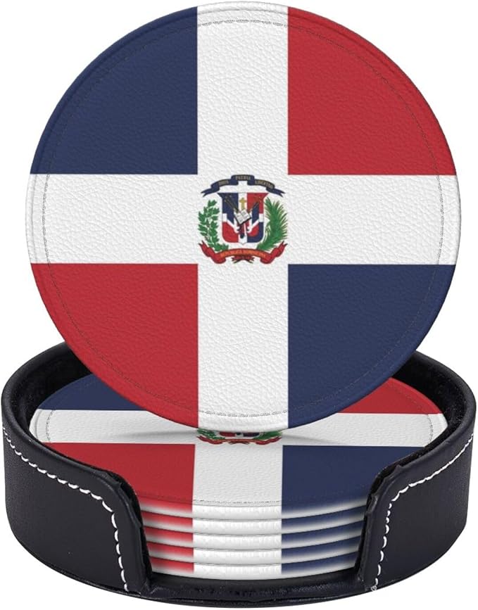 Dominican Flag Coasters for Drinks - Image 6