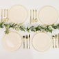 Efavormart 10-Pack 10" Ivory Vintage Plastic Dinner Plates by efavormart