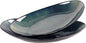 Ceramic Serving Platters Set of 2, 16 Inch Curved Oval Salad Plates for Entertaining, Modern Kitchen Dishes, Trays for Dinner, Fruit, Salad, Pasta, burgers - Dishwasher Microwave Safe