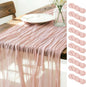 Dusty Pink Cheesecloth Table Runner 120 Inches 10 Pack Gauze Table Runner | by LINXTAR