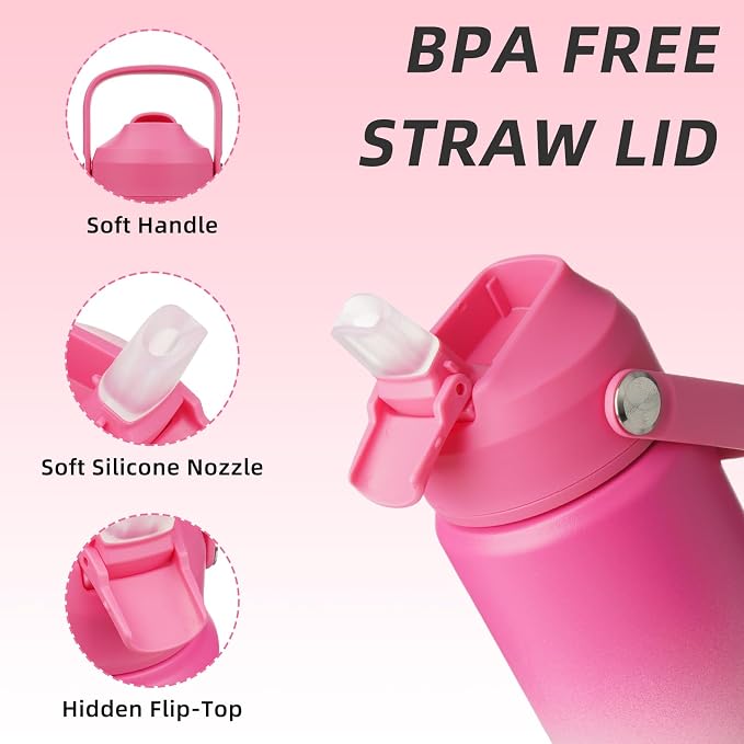 BJPKPK 18oz Insulated Water Bottle, Stainless Steel Bottle - Image 2