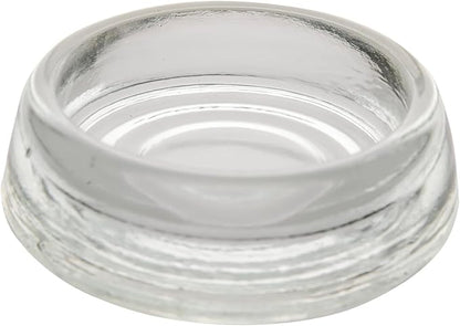 Heavy-Duty Clear Glass Coasters – Floor Protectors by Unknown