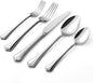 KINGSTONE Silverware Set, 60-piece 18/10 Stainless Steel Flatware Set Cutlery Set for 12, for Kitchen, Home, Wedding, Party, Mirror Polished and Dishwasher Safe, Featured Gifts