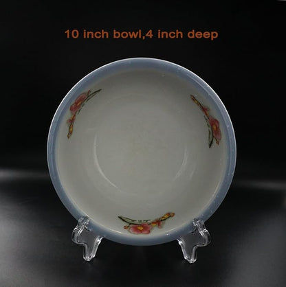 Artliving Display Stand Easel Bowl Stand for Display Large Deep Bowls, Platters and Deep Dishes Clear
