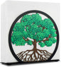 Modern Napkin Holder for Table Decor,Black Metal Napkin Dispenser fit Tissue Mail Bills Paper Towel Holder,Tree of Life Napkin Holders,Napkin Stand for Home Kitchen Dining Restaurant Cocktail