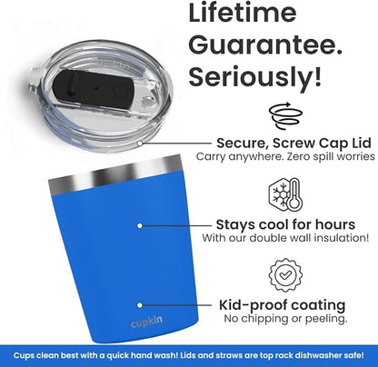 CUPKIN Kids Cup, The Original 8 oz Stackable Stainless Steel Kid Cups - Image 3
