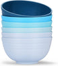 【Set of 6】 Unbreakable Soup Bowls, 34 Ounces Big Bowls Microwave and Dishwasher by Homestockplus