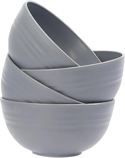 Unbreakable Wheat Straw Cereal Bowls Set of 4, 24 OZ Microwave and Dishwasher by Unknown