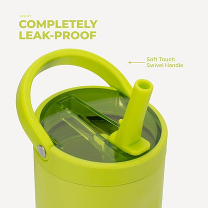 HydroJug Sport 20 oz Insulated Stainless Steel Water Bottle, Lemon Lime - Image 4
