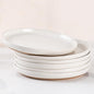 AmorArc Ceramic Appetizer Plates Set of 6, 8.25 Inch Handmade Stoneware Plates set for Dessert, Salad, Appetizer, Dinner, Microwave & Dishwasher Safe, Scratch Resistant