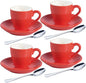 homEdge Porcelain Espresso Shot Cup Set - 80 ml / 2.67 oz by homEdge