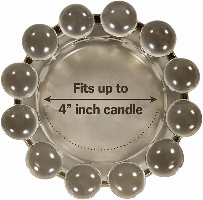 Home Collection Original Smoky Glass Large Bubble Candle Dish | Votive and - Image 3