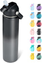 Fijinhom 24oz Insulated Stainless Steel Water Bottle, Wide Mouth Double Wall by Fijinhom