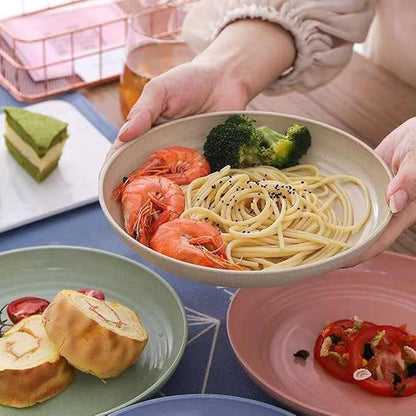 9 Inch Unbreakable Wheat Straw Plates - Image 2