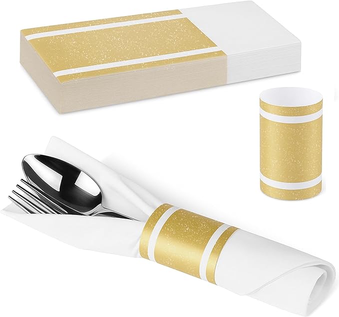 100 Pcs Napkin Bands by Unknown