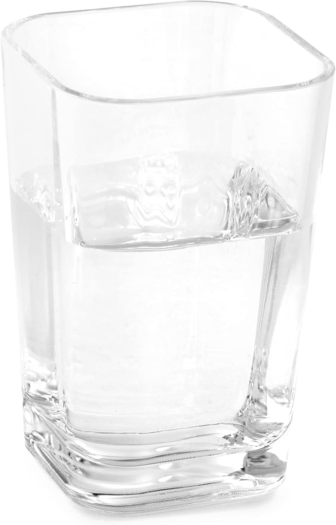 Clear Square Toothbrush Holder or Bathroom Tumbler Cup | Shatter-Proof - Image 2