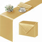 Manyshofu Yellow Gold Satin Table Runner 12x108 by Manyshofu