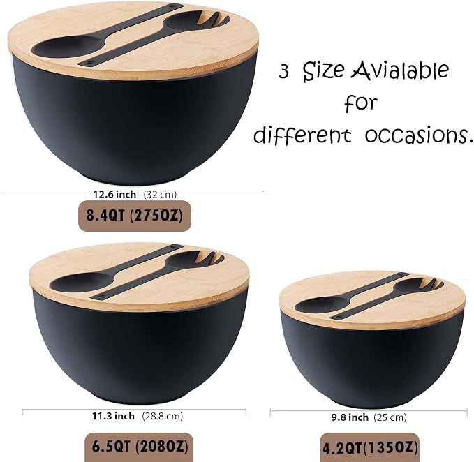 11.3" Extra Large Salad Bowl - Image 3