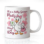 It's A Silly Goose Mahj Kind Of Day Coffee Mug, Mahjong Goose Design Ceramic Mug by Unknown