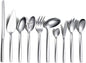 Silverware Serving Set 10 Pieces, Berglander Stainless Steel Flatware Serving Set, Serving Spoon, Silver Serving Utensil, Anti Rust(10 Pieces)