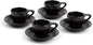 ANGELENO Coffee Espresso Cups Set of 4, 2.7oz Porcelain Ceramic Demitasse Cups by Angeleno