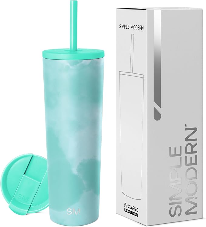 Simple Modern Iced Coffee Tumbler, Insulated | 28oz | Tie Dye | Reusable by Unknown