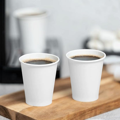 Karat 6 oz Paper Coffee Cup White Small Disposable Cup - Image 3