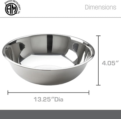 American Metalcraft SSB800 Stainless Steel Mixing Bowl - Image 4
