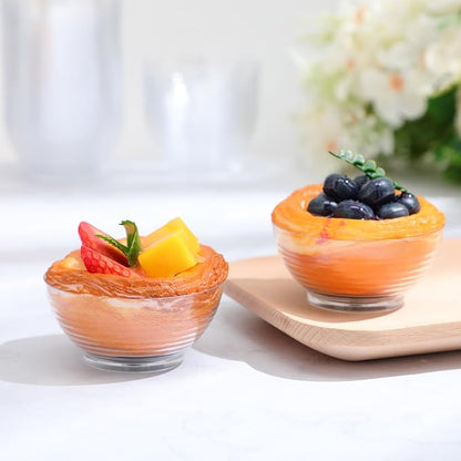 50 Pcs 3 oz Mini Clear Plastic Bowls, Disposable Plastic Dipping Spices Sauce Bowls for Fruit, Dips, Appetizers, Snacks, Weddings, Catering, Home or Event Party Supplies