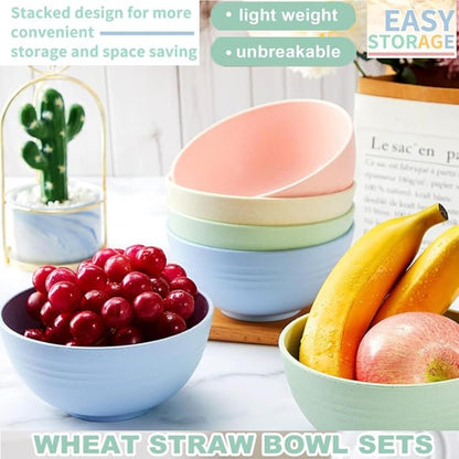 LRUUIDDE Unbreakable Cereal Bowls 24 oz - Image 2