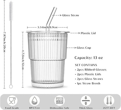 INSETLAN 13oz Glass Tumbler - Image 3